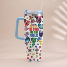 Load image into Gallery viewer, Personalized Insulated Tumbler with Handle - Custom Name Gift for Kids
