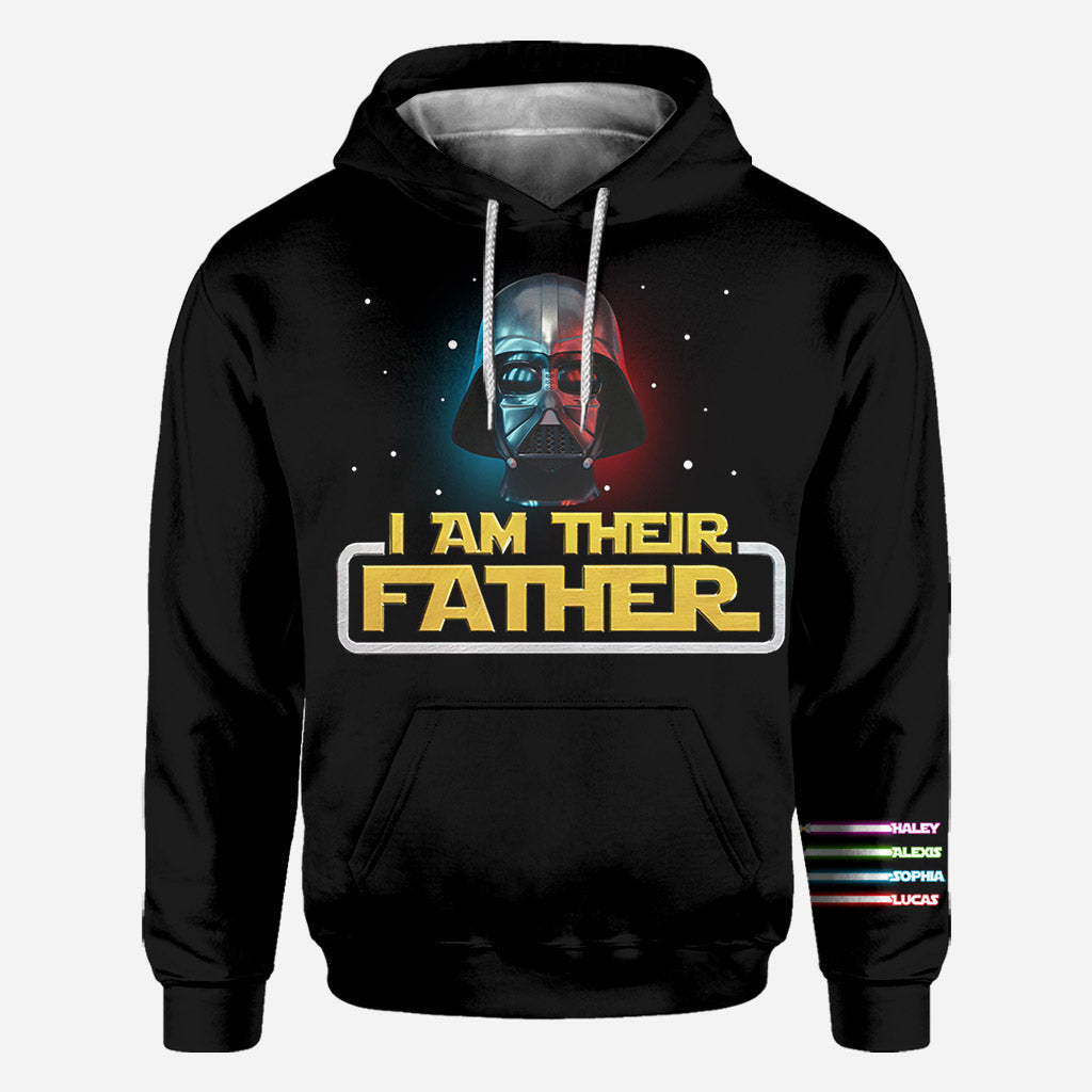 Personalized I Am Your Father All Over Shirt Custom Names Gift for Dad