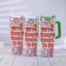 Load image into Gallery viewer, Personalized Tumbler With Handle for Couples | Unique Gift Idea
