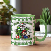 Load image into Gallery viewer, Personalized Weed Accent Mug Inhale the Good Sh*t Gift
