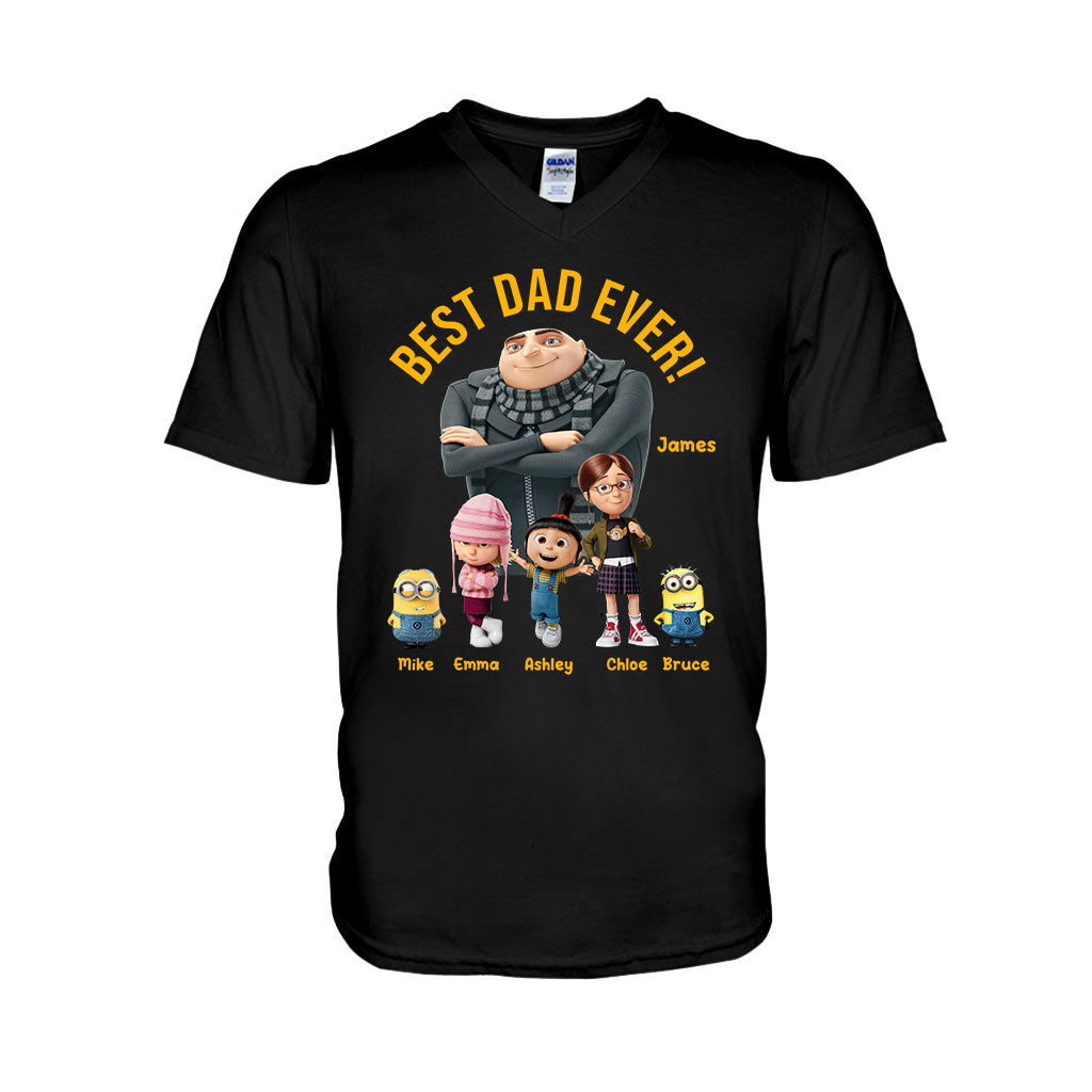 Personalized Best Dad Ever T-shirt & Hoodie Gift for Father's Day