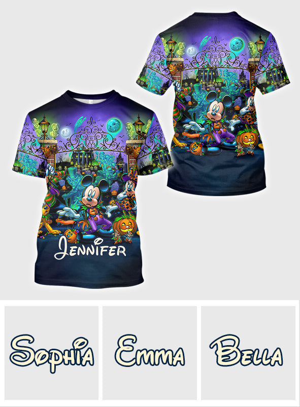 Personalized Welcome Foolish Mortals All Over Shirt for Halloween