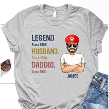 Load image into Gallery viewer, Personalized Super Plumber T-Shirt &amp; Hoodie for Dad | Custom Name Gift
