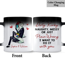 Load image into Gallery viewer, Personalized Kinky Couple Mug Custom Name Gift for Valentine's Day
