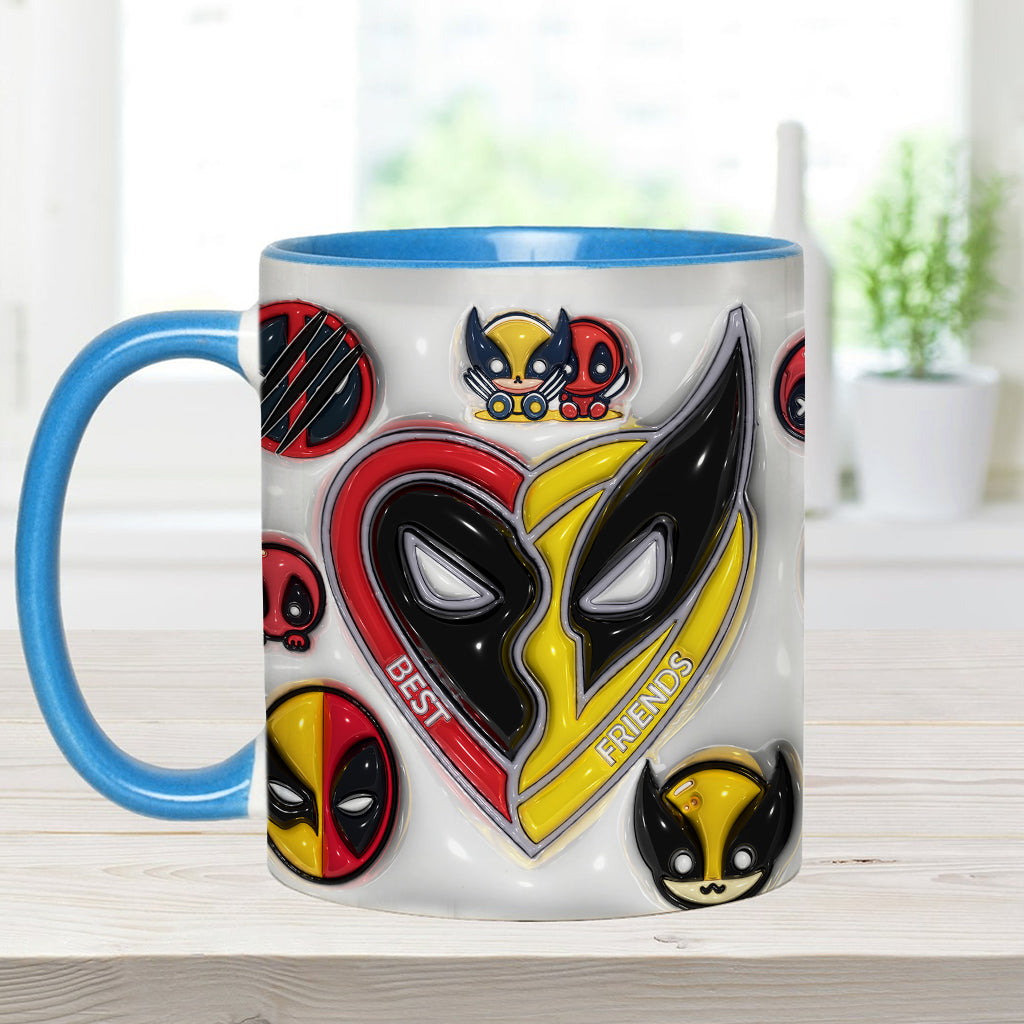 Personalized Accent Mug for Best Friends Custom Names Gift