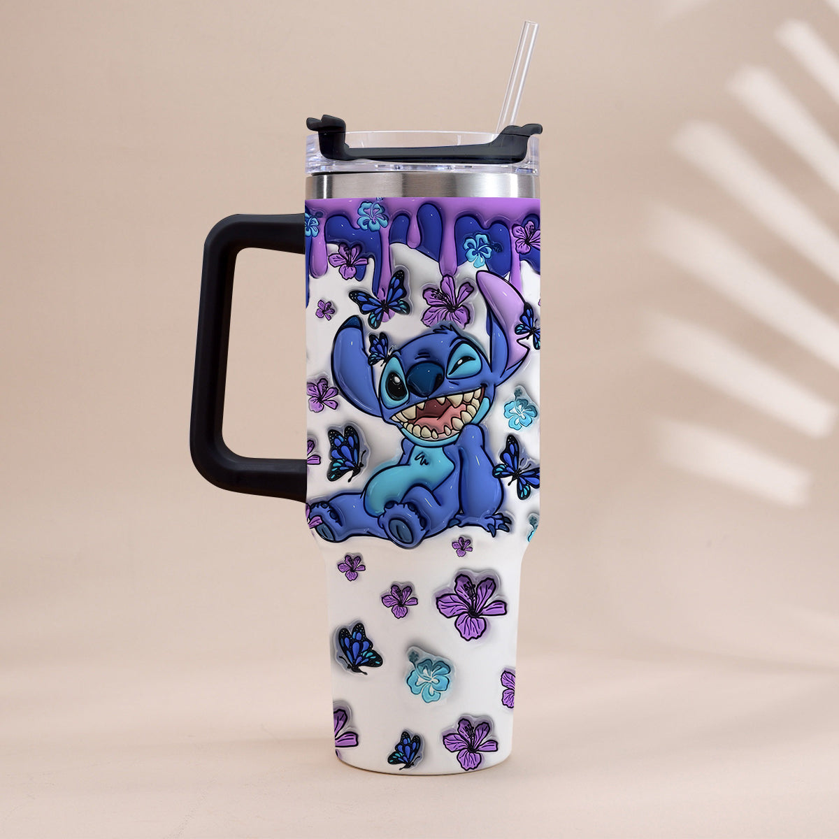 Personalized Ohana Tumbler with Handle Custom Name Gift Idea