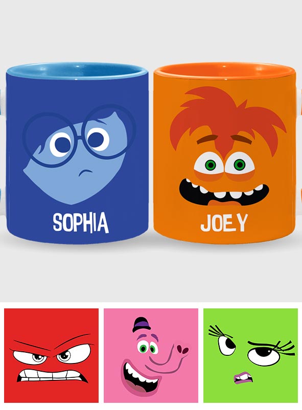 Personalized Two-Tone Accent Mug Custom Name Gift