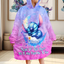 Load image into Gallery viewer, Personalized Ohana Blanket Hoodie Custom Gift for Her

