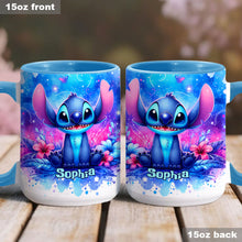 Load image into Gallery viewer, Personalized Ohana Accent Mug Custom Name Gift for Family

