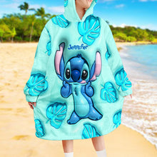 Load image into Gallery viewer, Personalized Ohana Blanket Hoodie Custom Name Gift for Family
