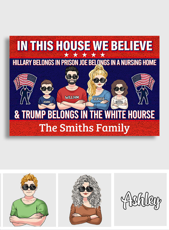 Custom Family Doormat with Personalized Text for Front Entry