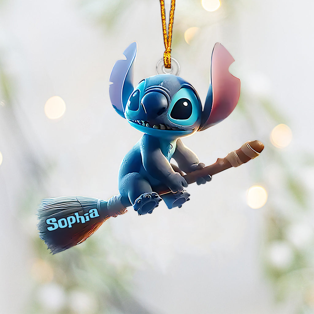 Personalized Ohana Custom Shaped Ornament for Halloween | Unique Gift