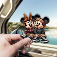 Load image into Gallery viewer, Personalized Mouse Shaped Car Visor Clip Custom Gift

