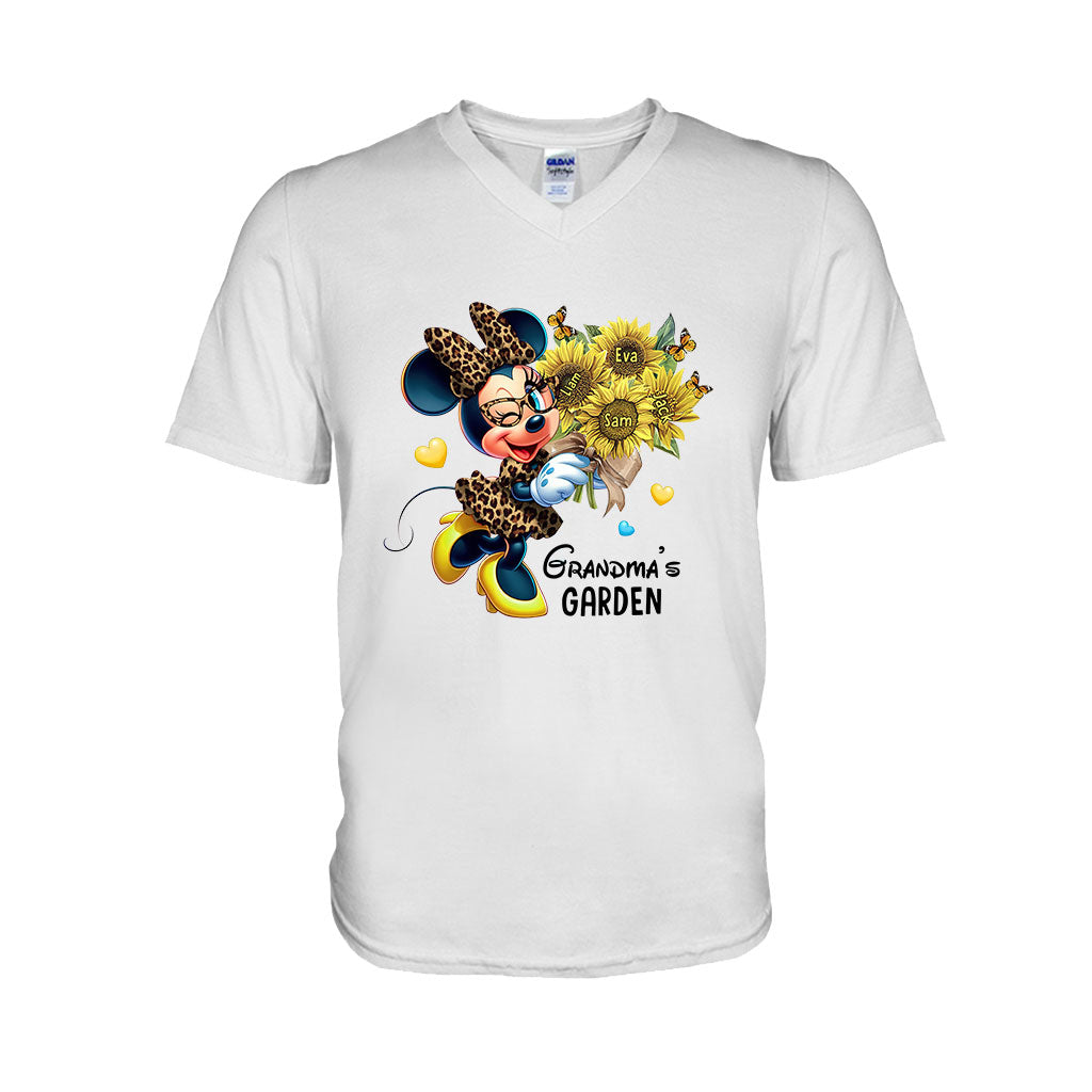 Personalized Grandma's Garden T-shirt & Hoodie with Custom Names Gift