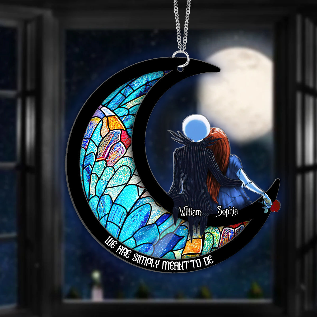 Personalized Nightmare Suncatcher Gift for Couples - We Are Simply Meant To Be