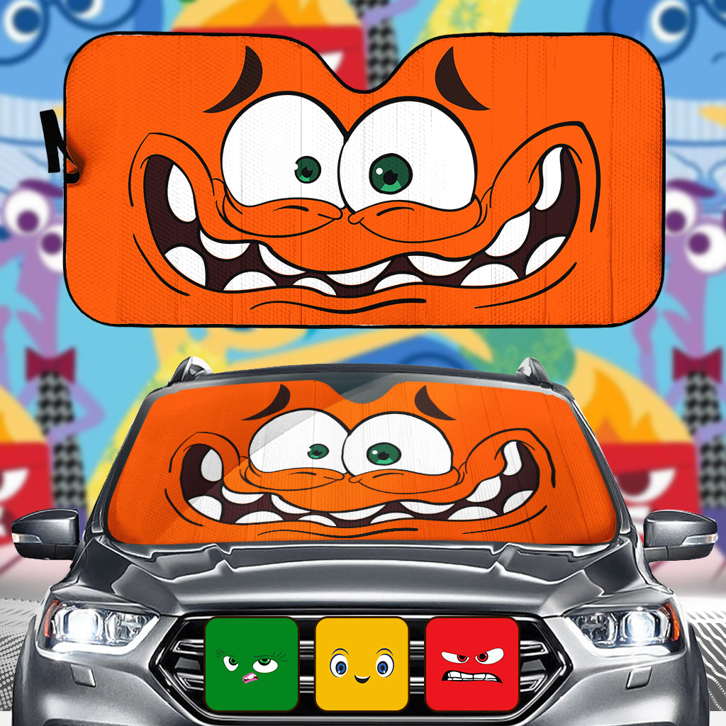 Personalized Funny Car Sunshade with Emotions for Vehicle Protection
