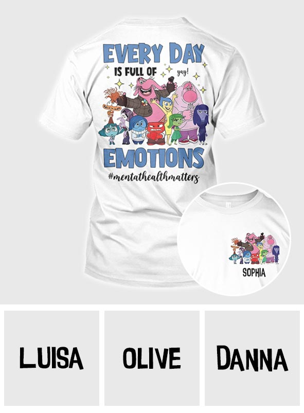 Personalized Emotional Expressions All Over Shirt for Kids | Back to School Gift