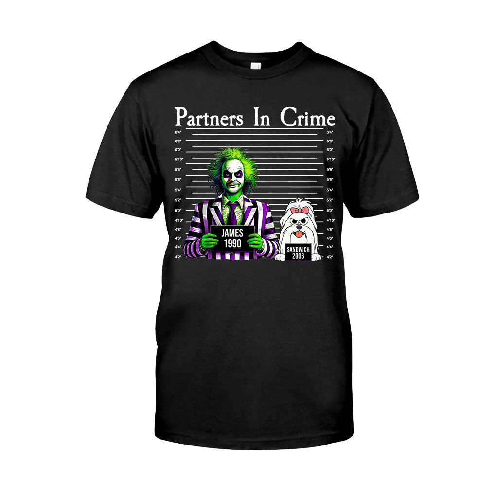 Personalized Partners In Crime T-shirt & Hoodie for Mom/Dad