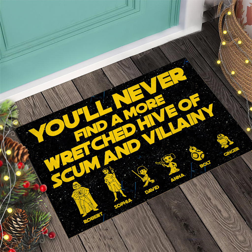 Personalized Wretched Hive Doormat Custom Name Gift