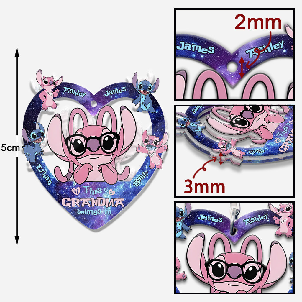 Customizable Ohana Keychain for Grandma - Family Gift