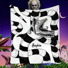 Load image into Gallery viewer, Personalized Halloween Movie Blanket Custom Name Gift
