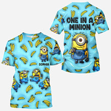 Load image into Gallery viewer, Personalized Minion All Over Shirt Custom Name Birthday Gift
