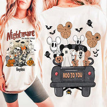 Load image into Gallery viewer, Personalized Nightmare On Main Street Mouse All Over Shirt for Halloween Gift
