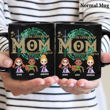 Load image into Gallery viewer, Personalized Legend of Mom Mug Custom Family Names Gift
