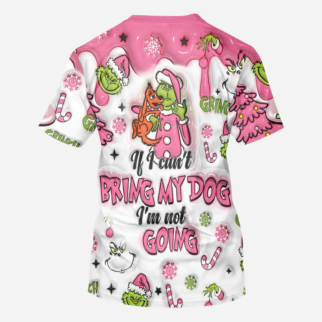 Personalized Christmas All Over Shirt with Grinch Design for Dog Lovers