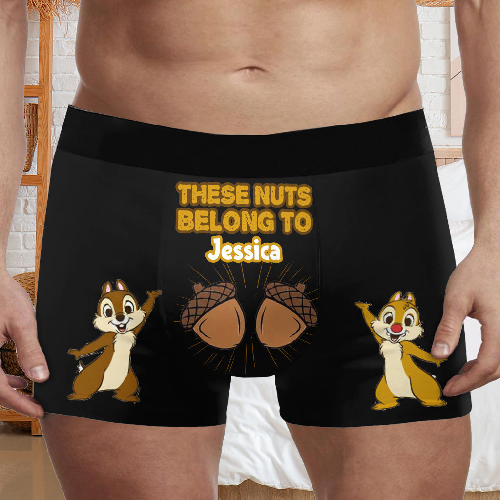 Personalized Men's Boxer Briefs Custom Name Gift for Him