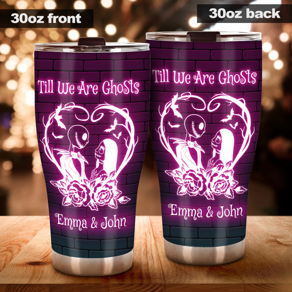 Personalized Halloween Tumbler Custom Name Gift for Couples