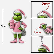 Load image into Gallery viewer, Personalized Grinch Keychain Custom Name Gift for Christmas
