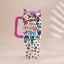 Load image into Gallery viewer, Personalized Insulated Tumbler with Handle - Custom Name Gift for Kids
