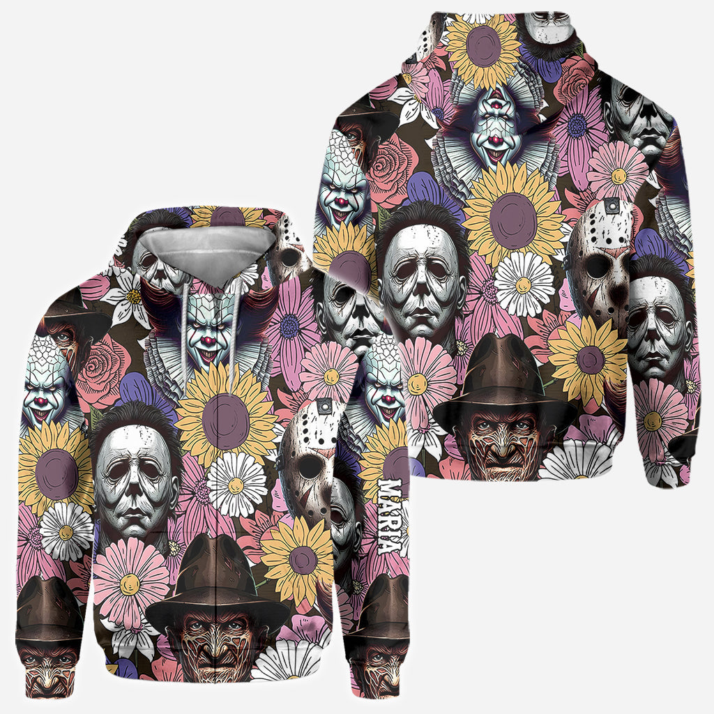 Personalized Horror Themed All Over Shirt Custom Design Gift