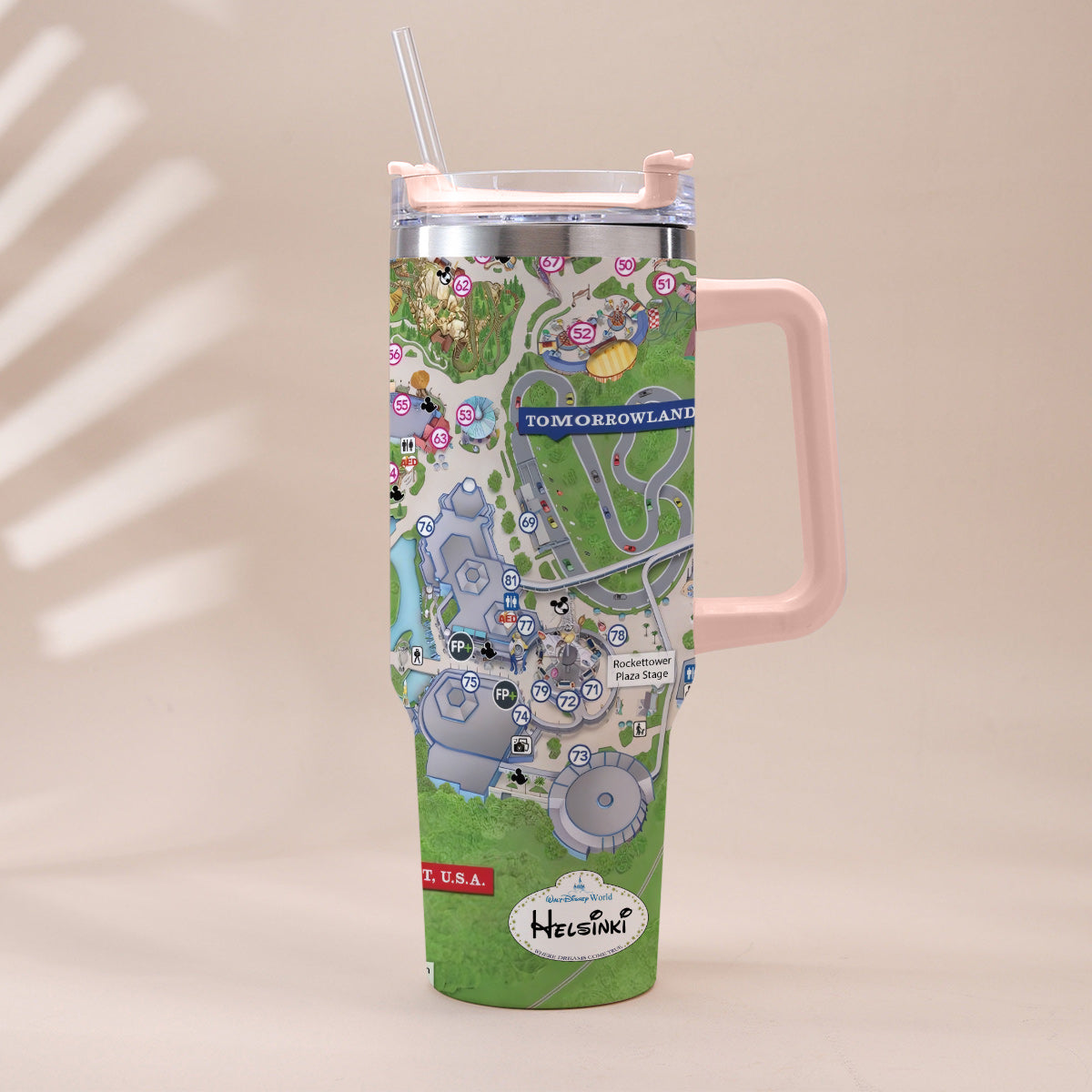 Personalized Magic Kingdom Mouse Tumbler with Handle | Unique Gift
