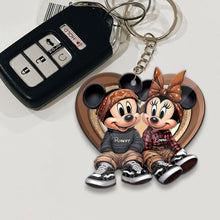 Load image into Gallery viewer, Personalized QR Code Keychain for Couples - Unique Gift
