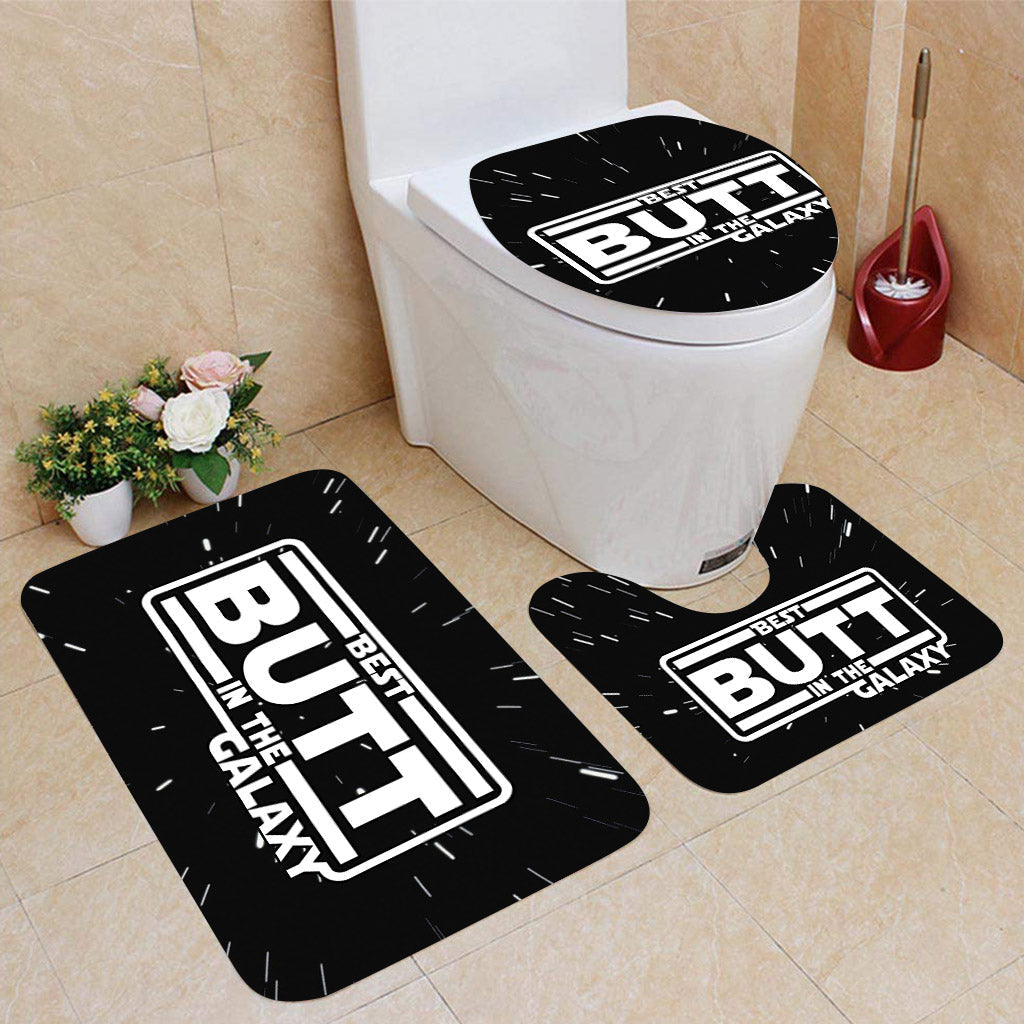 Personalized Bathroom Curtain & Mats Set Custom Name Gift for Couples