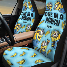 Load image into Gallery viewer, Personalized Minion Seat Covers Custom Name Gift for Kids
