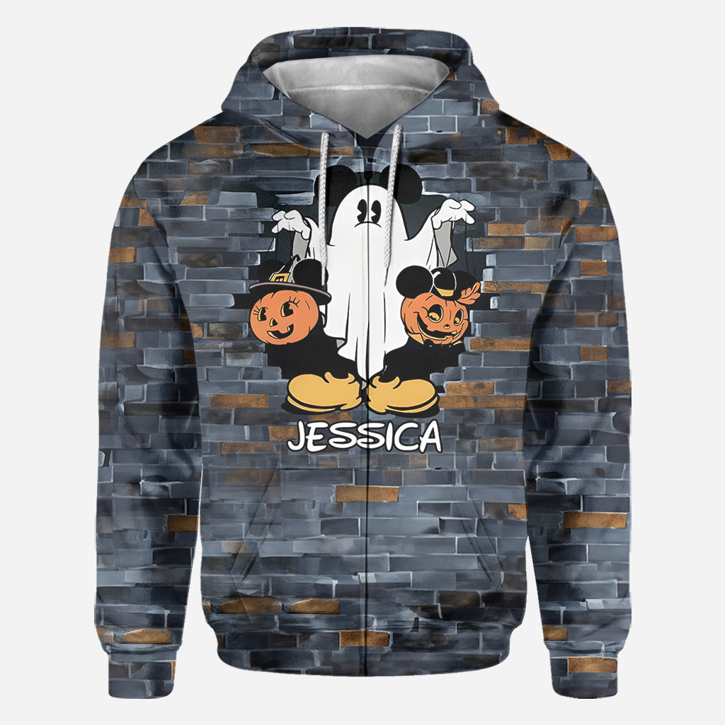 Funny Personalized Ghost Mouse All Over Shirt for Kids & Adults