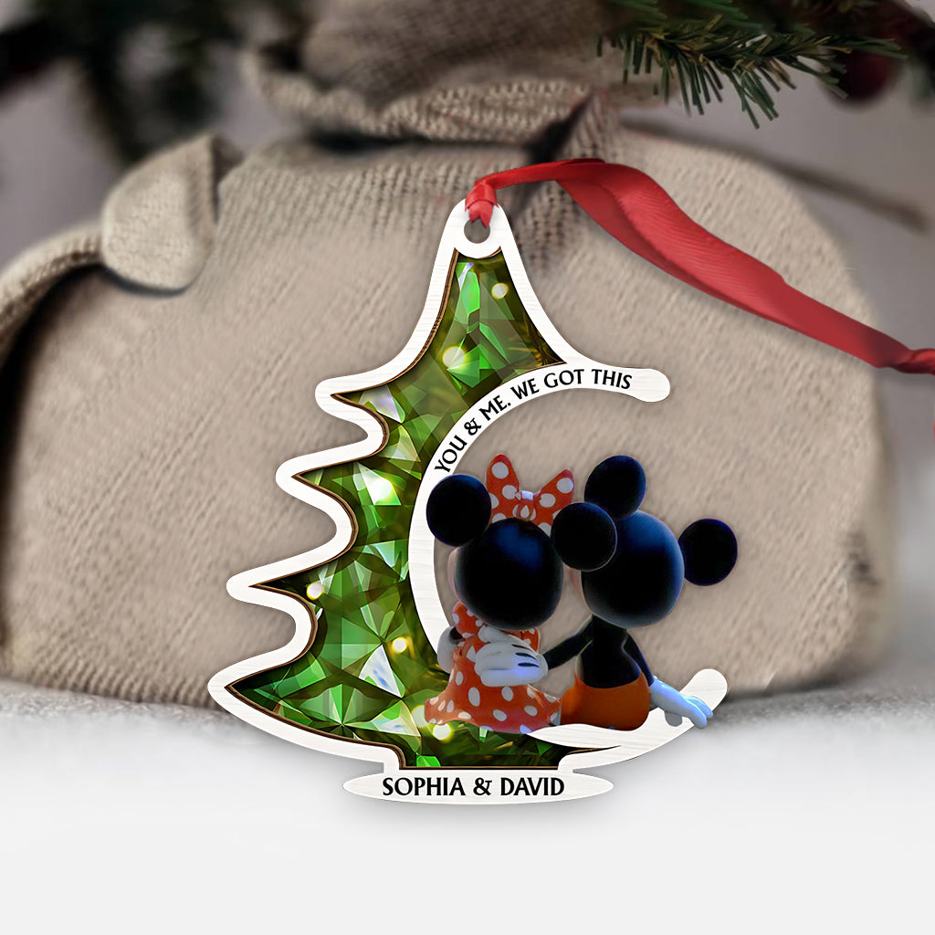 Personalized Mouse Christmas Ornament Custom Name Gift