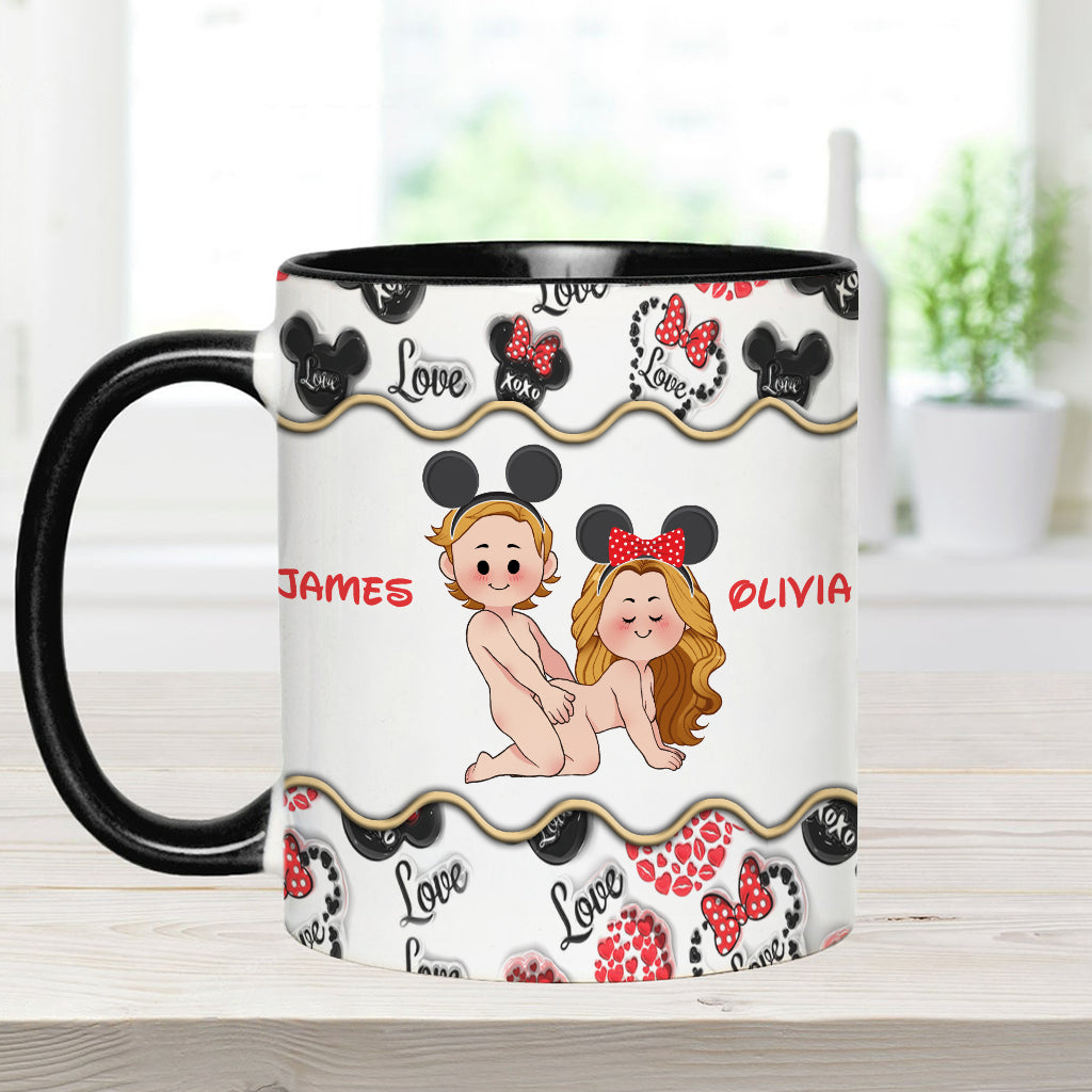 Personalized Accent Mug with Custom Name for Valentine's Day Gift