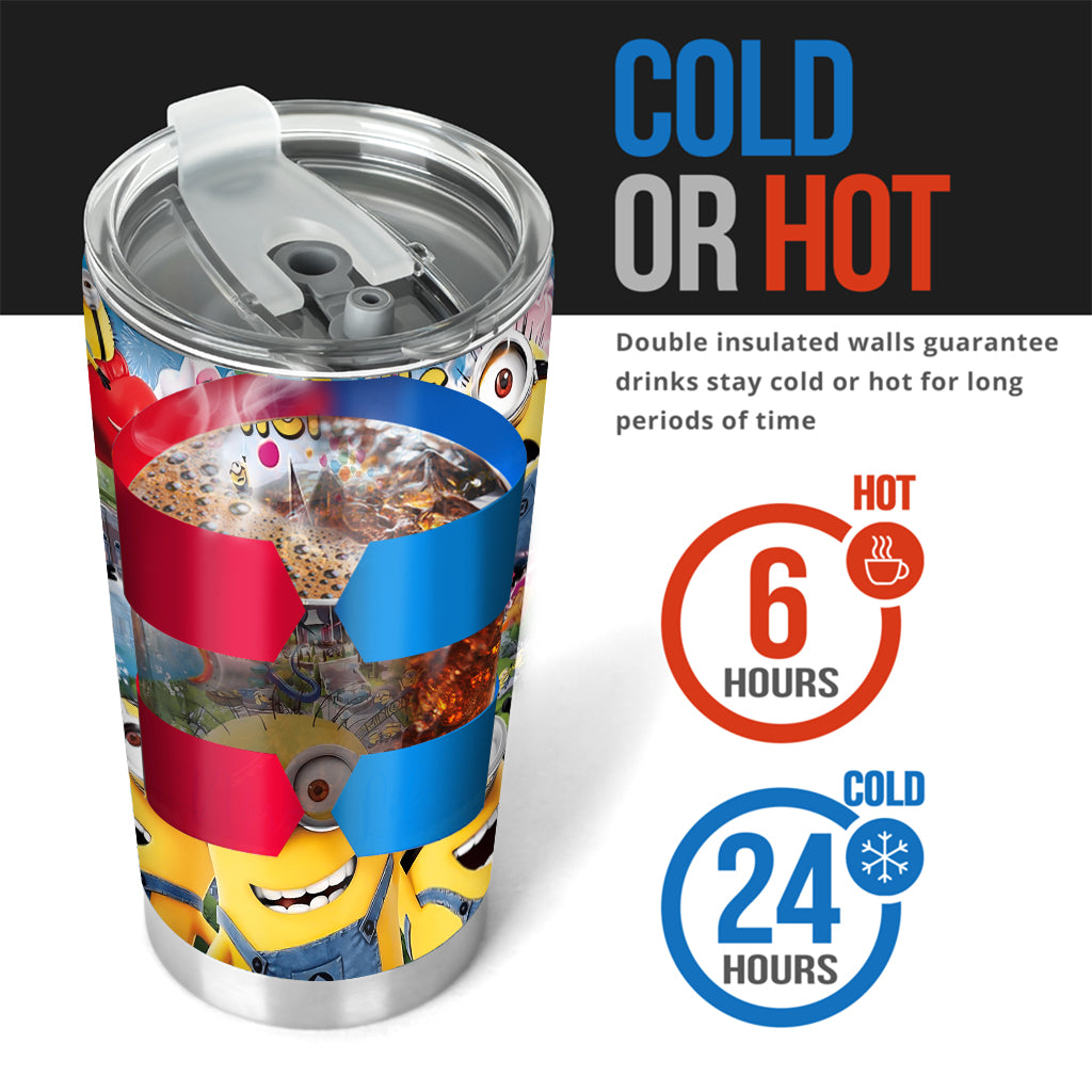 Personalized Fun Tumbler with Minions Custom Design Gift for Kids