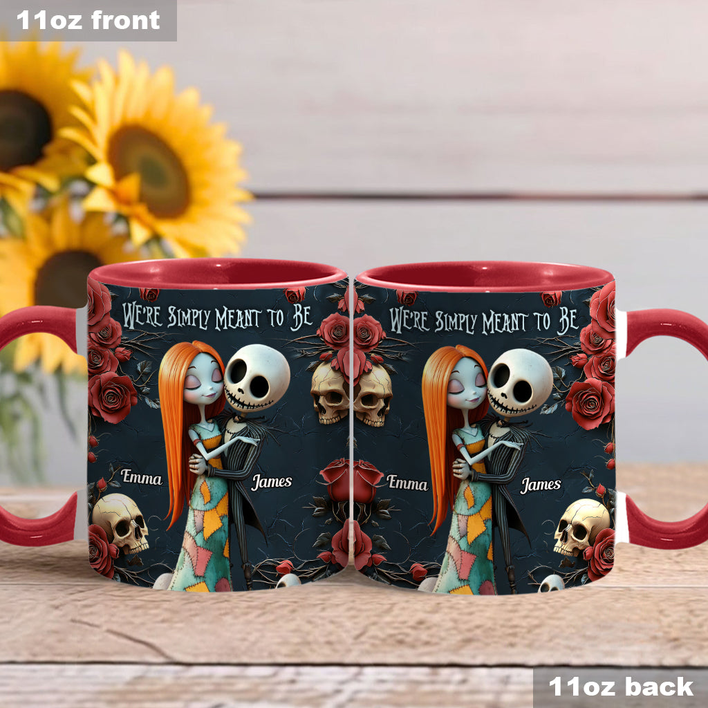 Personalized Nightmare Accent Mug Custom Name Gift for Couple