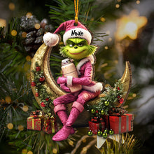 Load image into Gallery viewer, Personalized Naughty Green Lady Christmas Ornament Custom Name Gift
