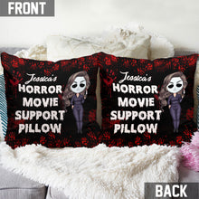 Load image into Gallery viewer, Personalized Horror Movie Support Pillow Custom Name Gift
