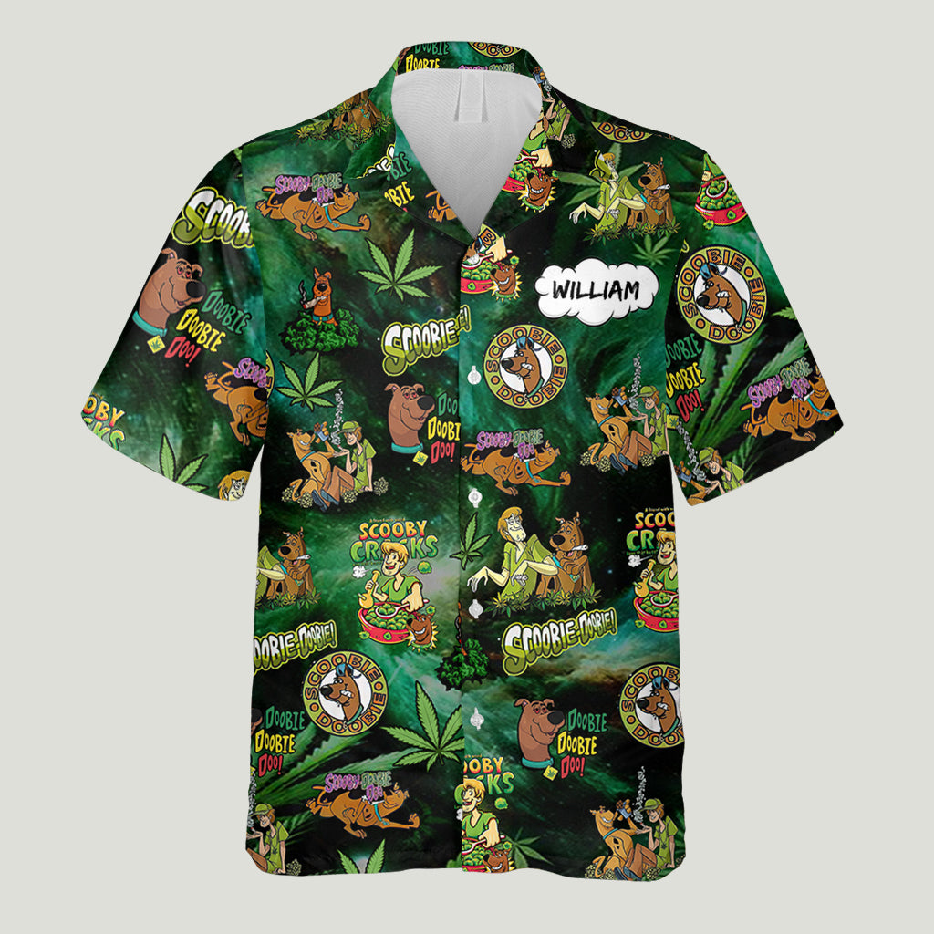 Personalized Puff Puff Pass Hawaiian Shirt Custom Name Gift