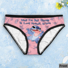 Load image into Gallery viewer, Personalized Lace Border Women Briefs Custom Name Gift for Her
