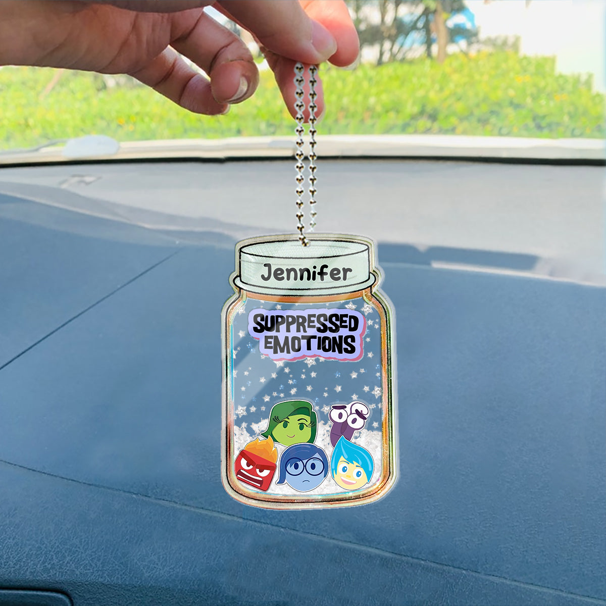 Personalized 3 Layered Shaker Ornament for Christmas Decoration