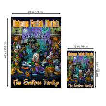 Load image into Gallery viewer, Personalized Halloween Mouse House Flag with Family Name
