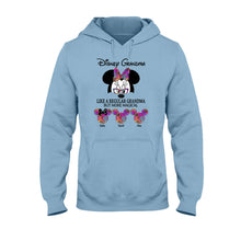 Load image into Gallery viewer, Personalized Disney Grandma T-shirt and Hoodie Gift for Mom
